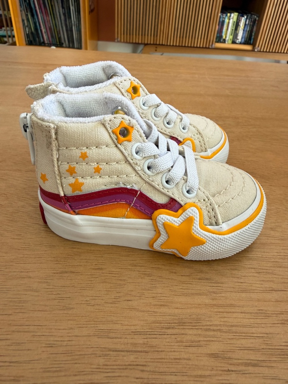 Vans High-Top Sneakers Cream/Yellow/Pink
